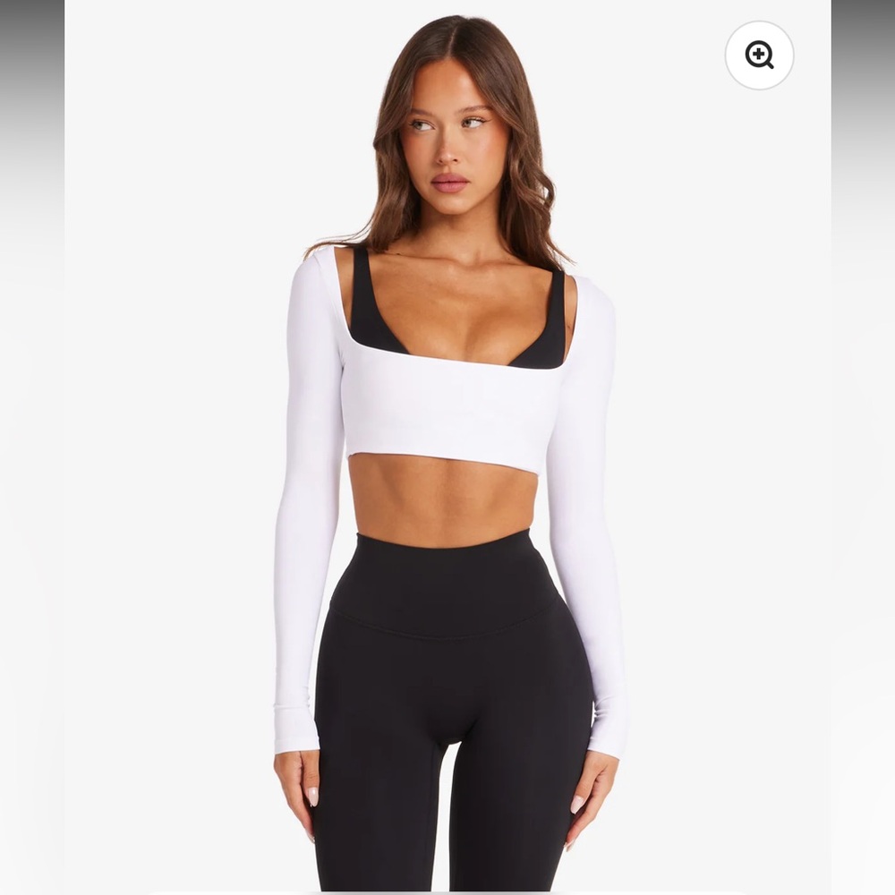CSB Freedom Scoop Long Sleeve Crop
